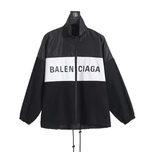 Balenciaga Front Logo Nylon Truck Jacket Black バレンシアガ ロゴ ナイロン トラックジャケット ブラック（Balenciaga 187）