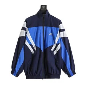 Balenciaga Truck Jacket Blue バレンシアガ ロゴ ナイロン トラックジャケット ブルー（Balenciaga 185）