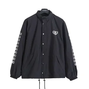 Balensiaga BB Logo Nylon Jacket バレンシアガ BBロゴ ナイロンジャケット ブラック（Balenciaga 193）