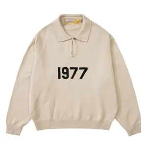 Fear of God Essentials 1977 Polo KnitSweater Beige フィアオブゴッド エッセンシャルズ 1977 ポロ セーター ベージュ（Fear of God 142）