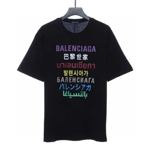 Balenciaga Languages LogoType Tee バレンシアガ ランゲージ ロゴタイプ Tシャツ ブラック（Balenciaga 116）
