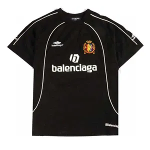 Balenciaga Football Game Shirt Black バレンシアガ フットボール サッカー ゲームシャツ ブラック（Balenciaga 113）