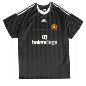 Balenciaga x Adidas Football Game Shirt バレンシアガ x アディダス フットボール サッカー ゲームシャツ ブラック（Balenciaga 111）