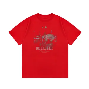 Balenciaga Belleville Print Tee バレンシアガ ベルビル プリント Tシャツ レッド（Balenciaga 13）