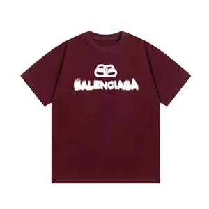 Balenciaga BB Graphic Logo Tee バレンシアガ BB グラフィック ロゴ Tシャツ ワインレッド（Balenciaga 9）