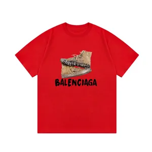 Balenciaga Shoes Print Tee バレンシアガ シューズ プリント Tシャツ レッド（Balenciaga 4）