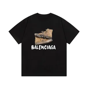 Balenciaga Shoes Print Tee バレンシアガ シューズ プリント Tシャツ ブラック（Balenciaga 1）