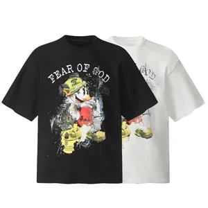 Fear of God Mickey Mouse Design Tee フィアオブゴッド ミッキーマウス デザイン Tシャツ ブラックとホワイト（Fear of God 68）