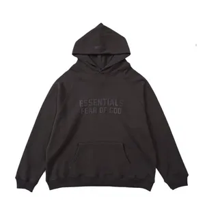 Fear of God Essentials Logo Hoodie Black フィアオブゴッド エッセンシャル ロゴ パーカー ブラック（Fear of God 127）