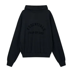 Fear of God Essentials FOG Black Logo Hoodie フィアオブゴッド エッセンシャルズ ブラックロゴ パーカー（Fear of God 95）
