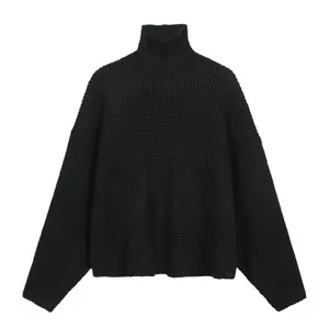 Fear of God Essentials Heavy Wafflw Turtleneck Knit フィアオブゴッド エッセンシャルズ ヘビー ワッフル タートルネック ニット ブラック（Fear of God 18）