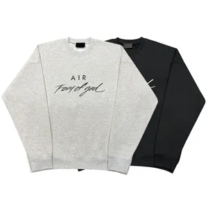 Fear of God x Nike Air Crewneck Sweat Shirts フィアオブゴッド x ナイキ AIR クルーネック スウェット ブラックとグレー（Fear of God 48）