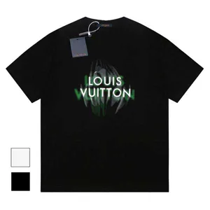 Louis Vuitton Shadow Logo Design Tee ルイヴィトン シャドー ロゴ デザイン Tシャツ ブラックとホワイト 2色（Louis Vuitton 61）