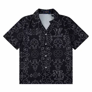Louis Vuitton Point Design Shirt ルイヴィトン ポイント デザイン シャツ ブラック（Louis Vuitton 60）