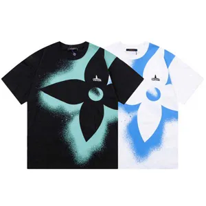 Louis Vuitton Star Blossom Design Tee ルイヴィトン スター ブロッサム デザイン Tシャツ ブラックとホワイト（Louis Vuitton 55）