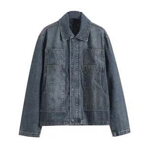 Louis Vuitton Monogram Zip-Up Denim Jacket ルイヴィトン モノグラム ジップアップ デニム ジャケット ブルー（Louis Vuitton 37）