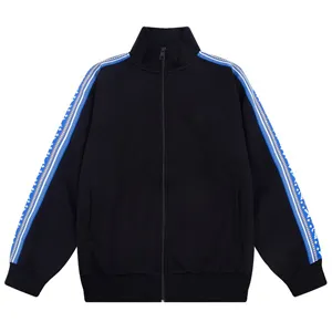 Louis Vuitton Blue Line Logo Zip-Up Jacket ルイヴィトン ブルー ライン ジップアップ ジャケット ブラック（Louis Vuitton 32）