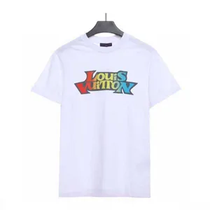 Louis Vuitton Rainbow Alphabet Print Tee ルイヴィトン LV レインボー アルファベット プリント Tシャツ ホワイト（Louis Vuitton 78）