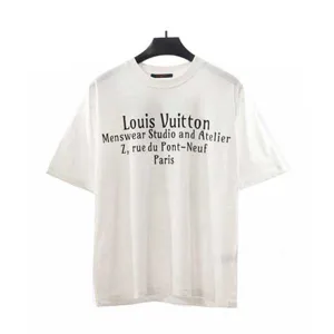 Louis Vuitton LV Slogan Print Tee ルイヴィトン LV スローガン プリントTシャツ ホワイト（Louis Vuitton 76）
