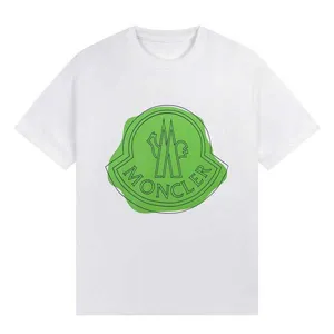 Moncler Green Paint Print Tee モンクレール グリーン ペイント プリント Tシャツ ホワイト（Moncler 66）