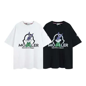 Moncler x Bugs Bunny Parker Print Tee モンクレール x バッグス バニー パーカー プリント Tシャツ ブラックとホワイト 2色（Moncler 64）