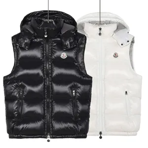 Moncler Bormes Down Vest モンクレール ボーム ダウンベスト ブラックとホワイト ユニセックス（Moncler 36）