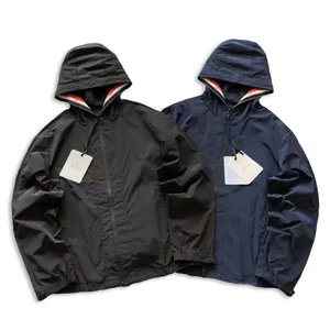 Moncler Zip-Up Nylon Hood Jacket モンクレール ジップアップ ナイロン パーカー ジャケット ブラックとブルー 2色（Moncler 26）