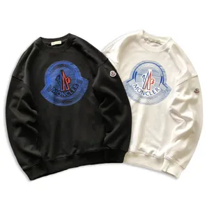 Moncler Blue Line Logo Print Sweat Shirt モンクレール ブルー ライン ロゴ プリント スウェット ブラックとホワイト 2色（Moncler 19）