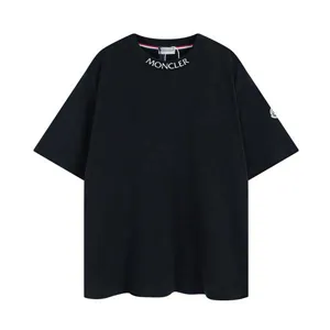 Moncler Neck Letter Tee モンクレール ネックレター Tシャツ ブラック（Moncler 78）