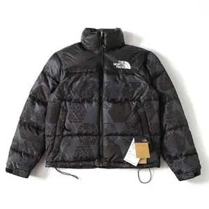 The North Face Black Printed 1996 Retro Nuptse 700 Down Jacket ザノースフェイス ブラック プリント 1996 レトロ ヌプシ 700 ダウン ジャケット（The North Face 20）