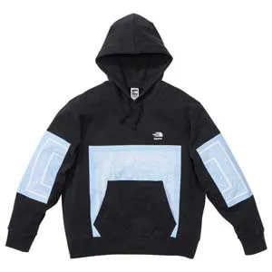 Supreme x The North Face Bandanna Sweat Parker シュプリーム x ノースフェイス バンダナ スウェット パーカー ブラック（The North Face 10）