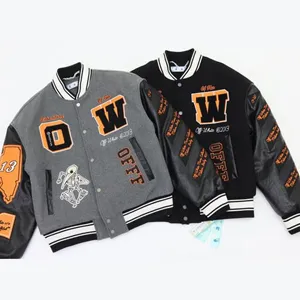 Off-White stadium jumper オフホワイト スタジアム ジャンバー ブラックとグレー 2色（Off-White 82）