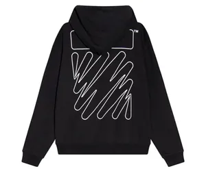 Off-White 22FW Hoodie Black オフホワイト パーカー ブラック（Off-White 75）