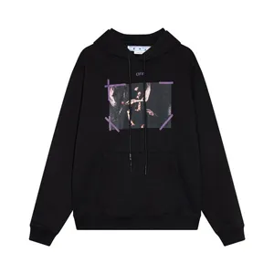 Off-WhiteArrow Caravaggio Mercy Skate Hoodie オフホワイト カラヴァッジオ パーカー ブラック（Off-White 45）