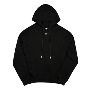Off-White Virgil Abloh Embroidery Black Arrow Hoodie オフホワイト ヴァージルアブロー 刺繍 アローモチーフ パーカー（Off-White 19）