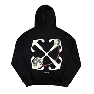 Off-White Virgil Abloh Double Moon Arrow Hoodie オフホワイト ヴァージルアブロー ダブルムーン アロー パーカー ブラック（Off-White 16）
