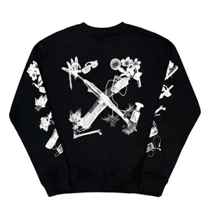 Off-White Virgii Abloh Scan Sweat Shirt オフホワイト ヴァージル アブロー スキャン スウェットシャツ ブラック（Off-White 1）?