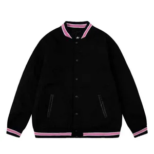 Stussy Text Embroidery Jacket ステューシー テキスト エンブロイダリー ジャケット ブラック（Stussy 53）