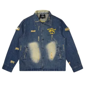 Stussy 23FW Tribe Damaged Denim Jacket ステューシー トライブ ダメージ デニム ジャケット（Stussy 72）