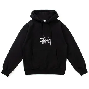 Stussy Chest Center Logo Parker ステューシー チェスト センター ロゴ パーカー ブラック（Stussy 92）