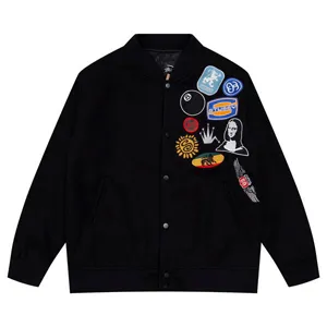 Stussy Souvenir Stadium Bomber Jacket ステューシー スーブニール スタジアム ボンバー ジャケット ブラック（Stussy 79）