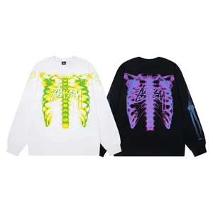 Stussy RIB Cage 3M Sweat Shirt ステューシー リブ ケージ 3M スウェットシャツ ブラックとホワイト 2色（Stussy 2）