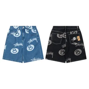 Stussy 8 Ball Half Pants ステューシー 8 ボール ハーフパンツ ブラックとブルー 2色（Stussy 3）