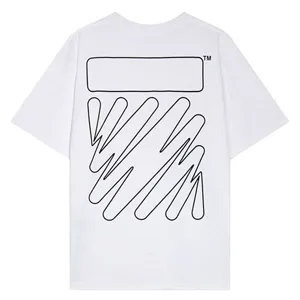 Off-White Wave Outline Diag Tee White オフホワイト ウェーブ アウトライン ダイアグ Tシャツ ホワイト（Off-White 58）