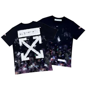 Off-White Virgil Abloh Galaxy Brushed Tee オフホワイト ヴァージルアブロー ギャラクシー ブラッシュド Tシャツ ブラック（Off-White 26）