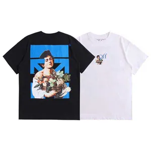Off-White Caravaggio Boy Painting Tee オフホワイト カラバッジョ ボーイ Ｔシャツ ブラックとホワイト 2色（Off-White 32）