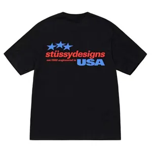 Stussy 23SS Stussy Designs USA Tee ステューシー デザインズ USA Tシャツ ブラック（Stussy 108）