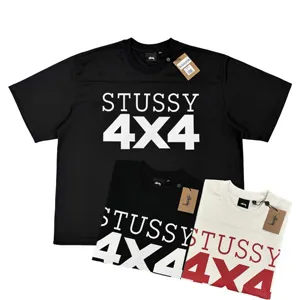 Stussy 4x4 Mesh Football Tee ステューシー 4x4 メッシュ フットボール Tシャツ ブラックとホワイト 2色（Stussy 32）