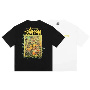 Stussy Flower Print Tee ステューシー フラワー プリント Tシャツ ブラックとホワイト 2色（Stussy 52）