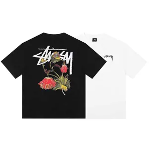 Stussy Withered Flower Tee ステューシー ウィザード フラワー Tシャツ ブラックとホワイト 2色（Stussy 51）